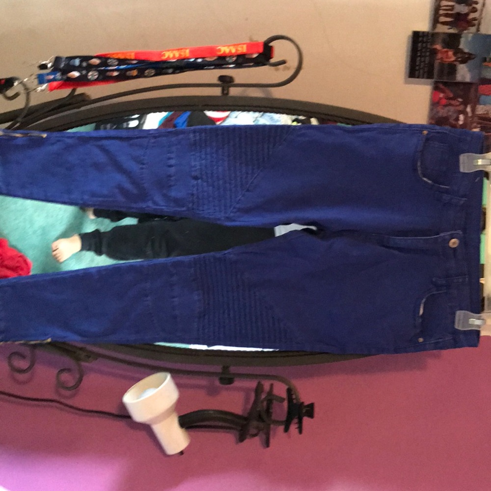 “Moto” style Jean legging